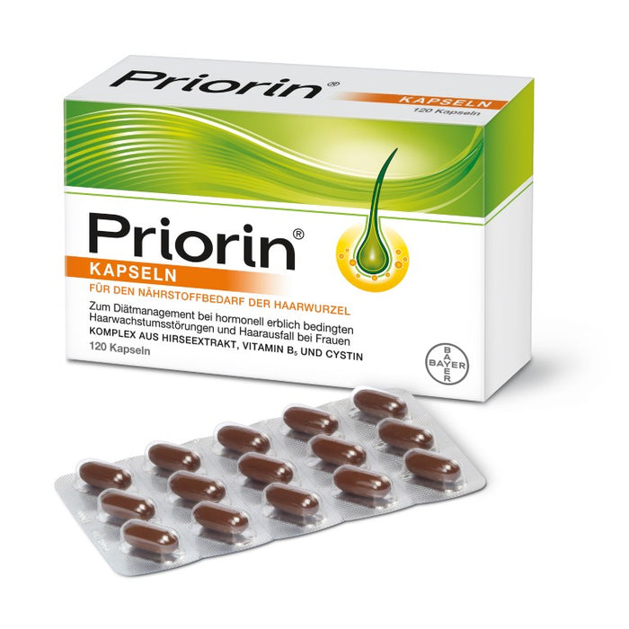 Priorin Kapseln für den Nährstoffbedarf der Haarwurzel, 120 pcs. Capsules