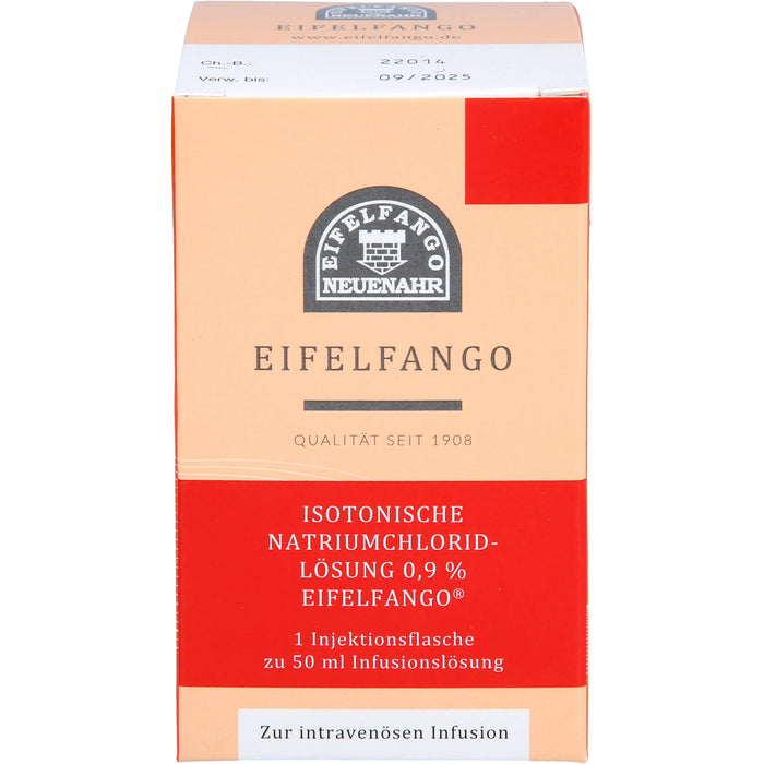 Isotonische Natriumchlorid-Lösung 0,9 % EIFELFANGO Infusionslösung, 50 ml, 50 ml INF