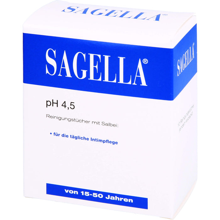 SAGELLA pH 4,5 Intim-Reinigungstücher, 10 pcs. Cloths