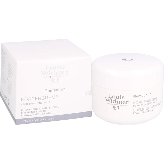 Louis Widmer Remederm Körpercreme unparfümiert, 250 ml Cream