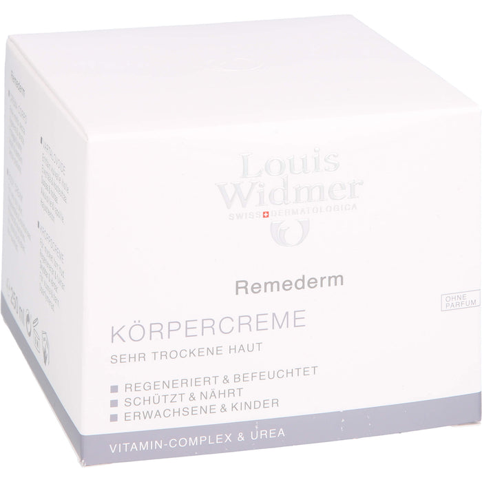 Louis Widmer Remederm Körpercreme unparfümiert, 250 ml Crème