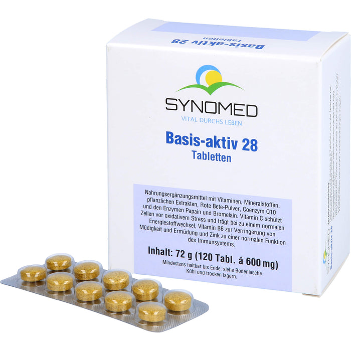 SYNOMED Basis-aktiv 28 Tabletten, 120 pc Tablettes