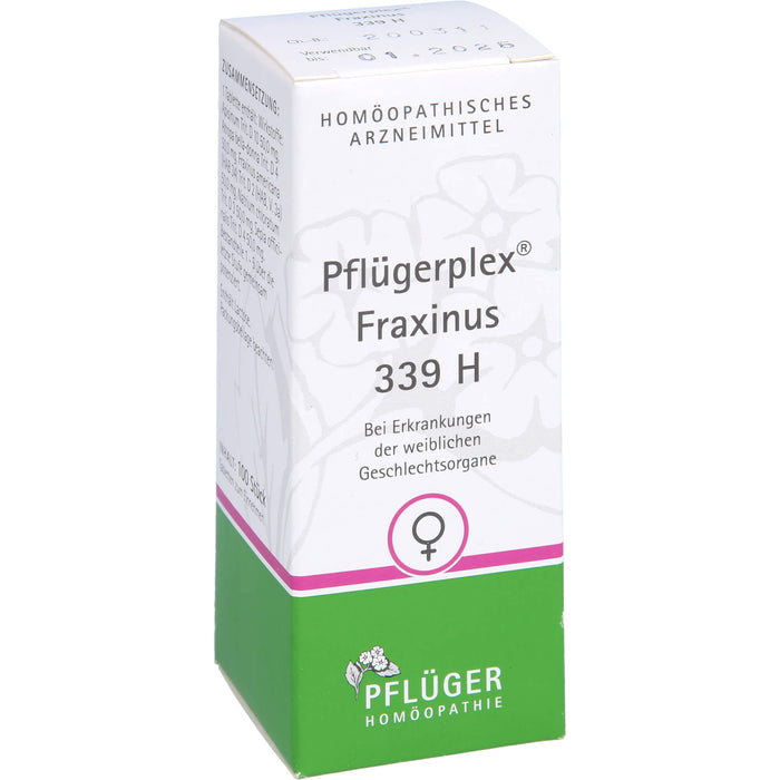 Pflügerplex Fraxinus 339 H Tabletten bei Erkrankungen der weiblichen Geschlechtsorgane, 100 pcs. Tablets