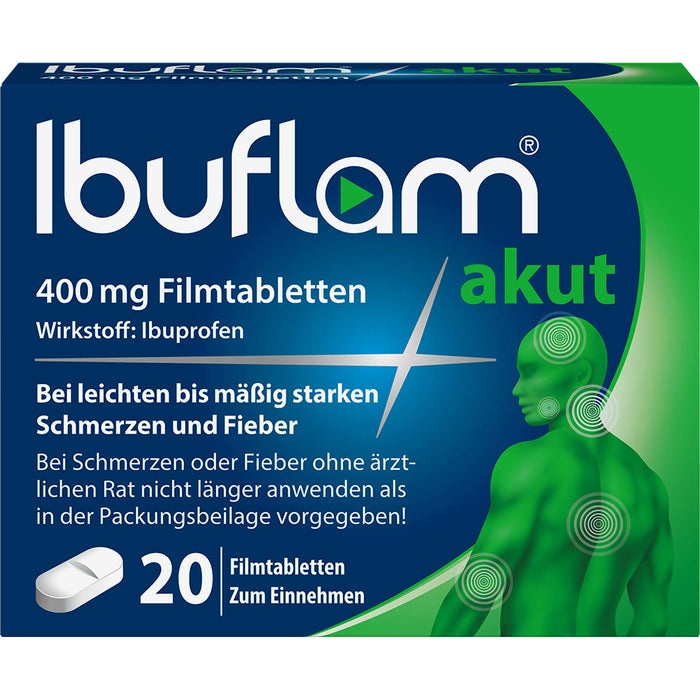 Ibuflam akut 400 mg Filmtabletten, 20 St. Tabletten