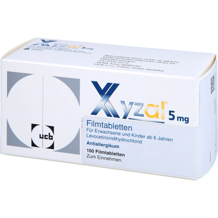 XYZALL 5 mg Filmtabletten Antiallergikum, 100 St. Tabletten