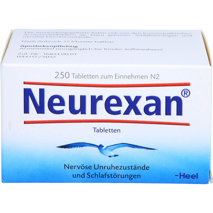 Neurexan Tabletten bei nervösen Unruhezuständen und Schlafstörungen, 250 pc Tablettes