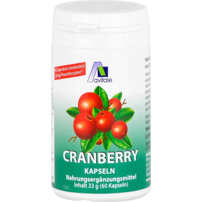 Avitale Cranberry Kapseln 400mg, 60 pc Capsules