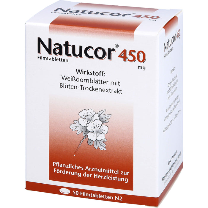 Natucor 450 mg, Filmtbl., 50 pcs. Tablets