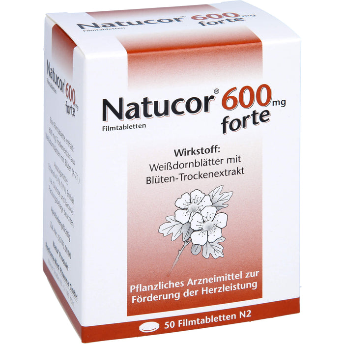 Natucor 600 mg forte, Filmtabletten, 50 St FTA