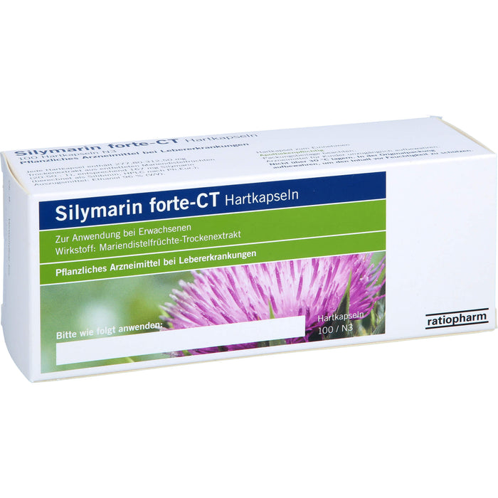 Silymarin forte-CT Hartkapseln, 100 St. Kapseln