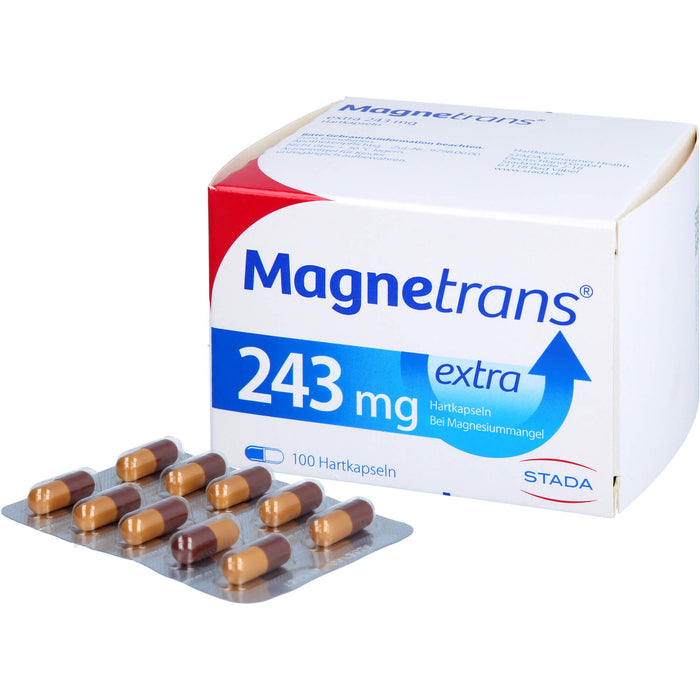 Magnetrans extra 243 mg Hartkapseln bei Magnesiummangel, 100 pcs. Capsules