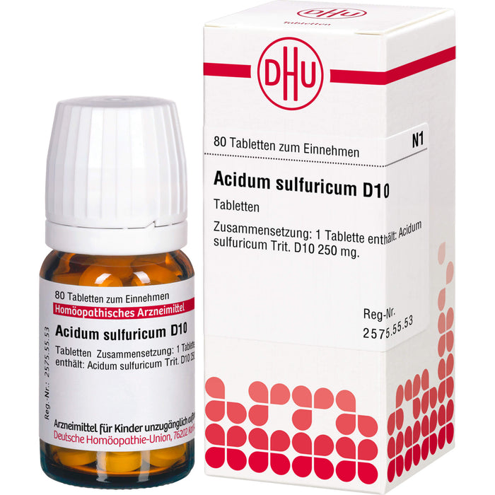 DHU Acidum sulfuricum D10 Tabletten, 80 pc Tablettes