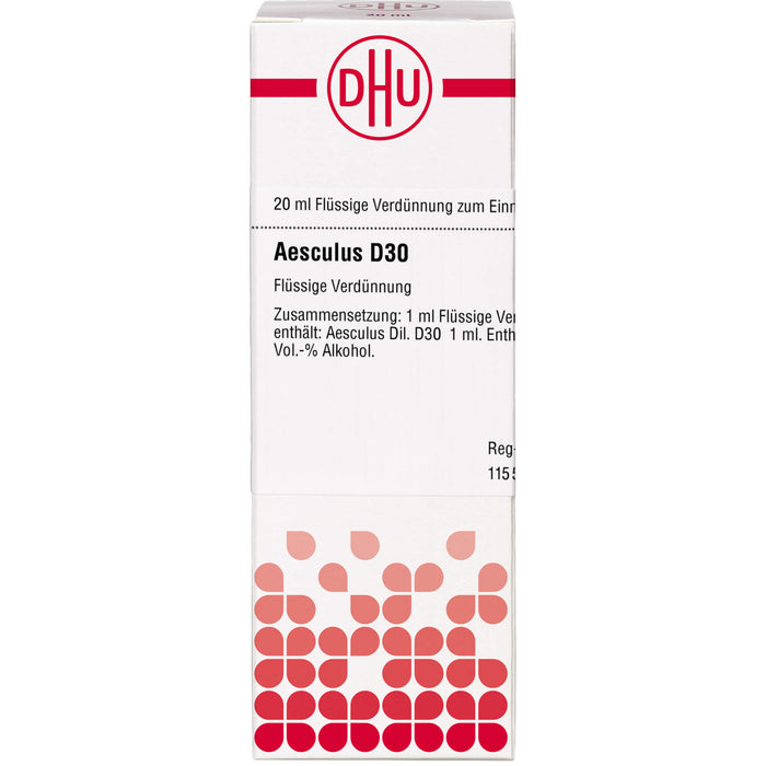 DHU Aesculus D30 Dilution, 20 ml Lösung