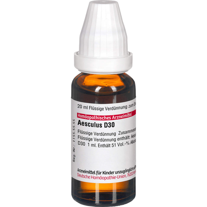 DHU Aesculus D30 Dilution, 20 ml Lösung