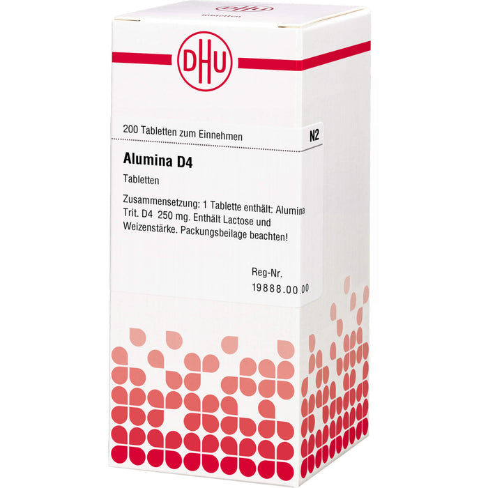 DHU Alumina D4 Tabletten, 200 St. Tabletten