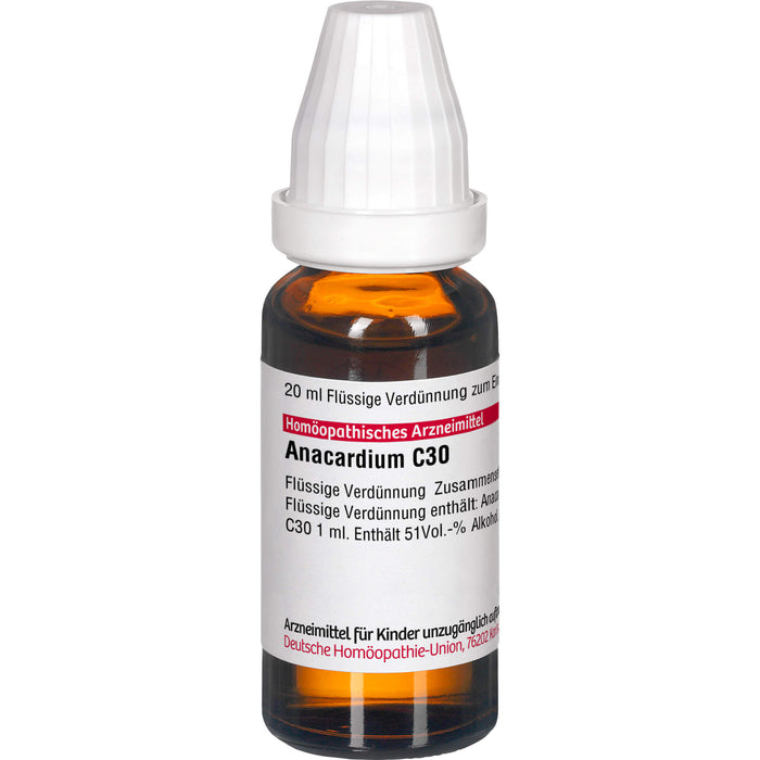 DHU Anacardium C30 Dilution, 20 ml Lösung