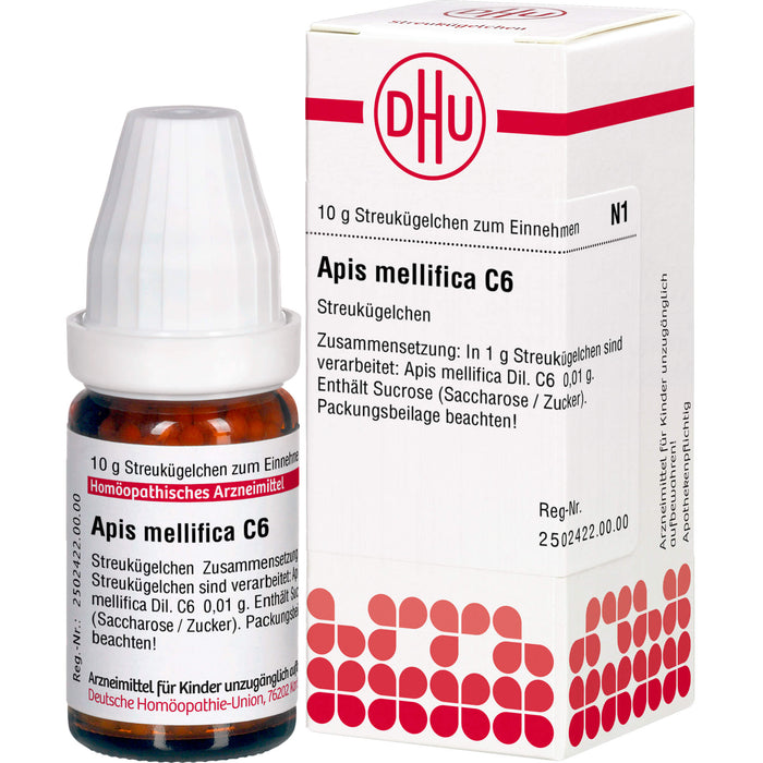 DHU Apis mellifica C6 Streukügelchen, 10 g Globuli