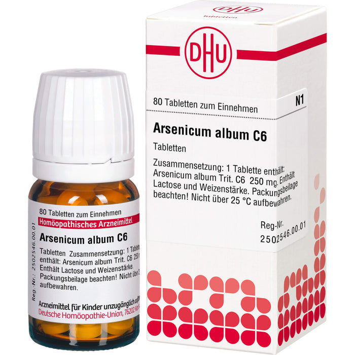 DHU Arsenicum album C6 Tabletten, 80 St. Tabletten