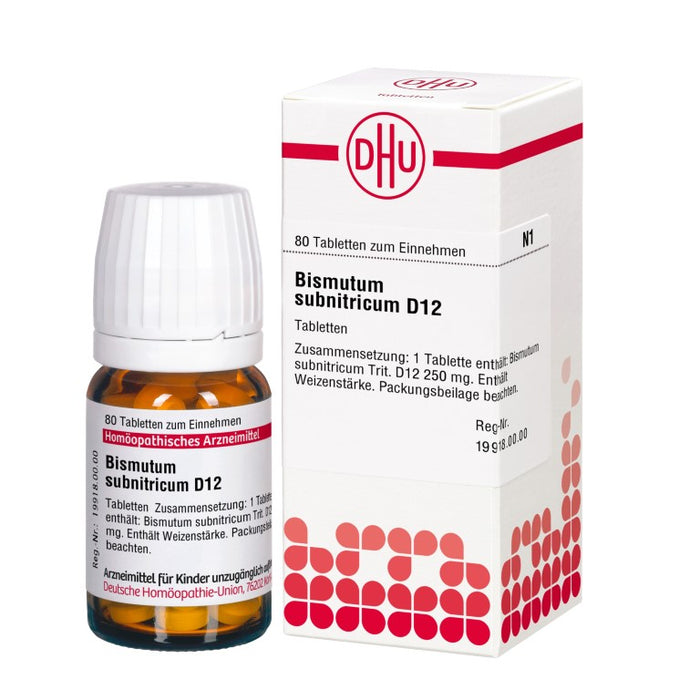 DHU Bismutum subnitricum D12 Tabletten, 80 St. Tabletten