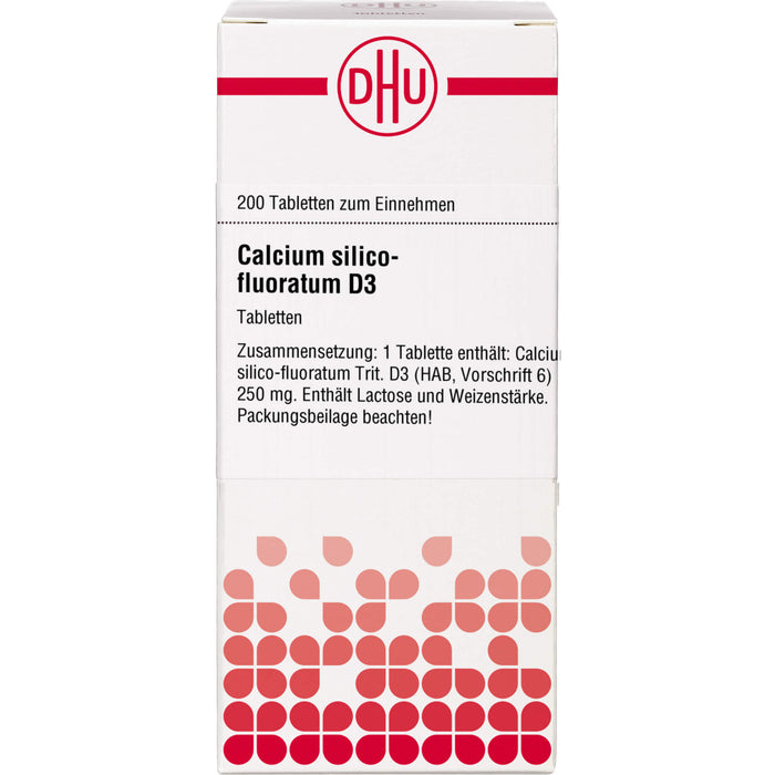 Calcium silico-fluoratum D3 DHU Tabletten, 200 St. Tabletten