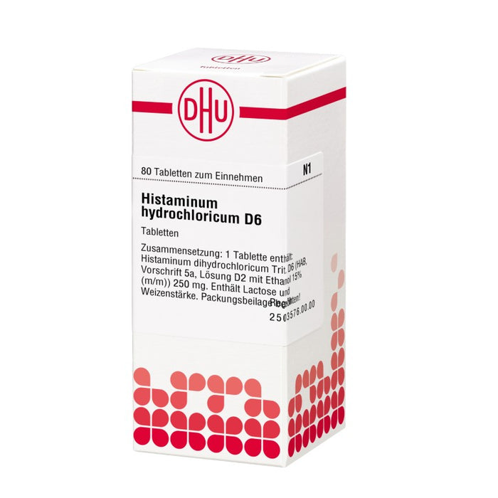 DHU Histaminum hydrochloricum D6 Tabletten, 80 pc Tablettes