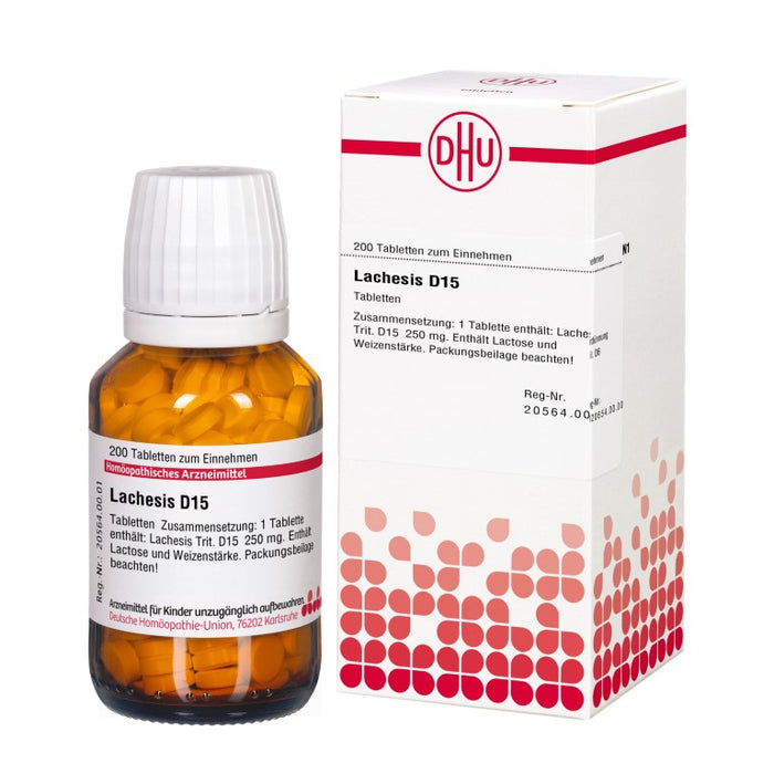 DHU Lachesis D15 Tabletten, 200 St. Tabletten