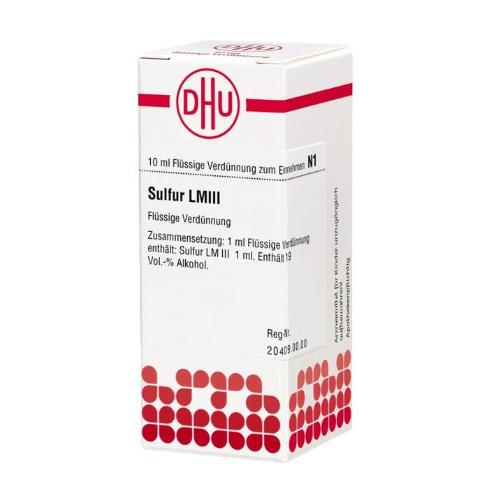 DHU Sulfur LM III Dilution, 10 ml Lösung