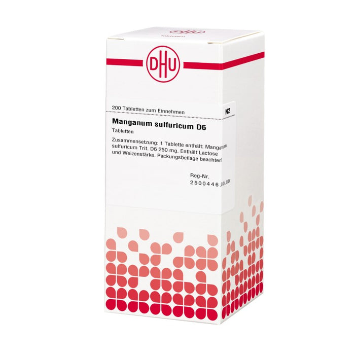 Manganum sulfuricum D6 DHU Tabletten, 200 St. Tabletten