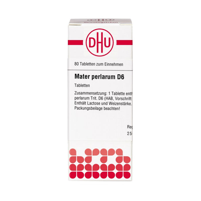 Mater perlarum D6 DHU Tabletten, 80 St. Tabletten