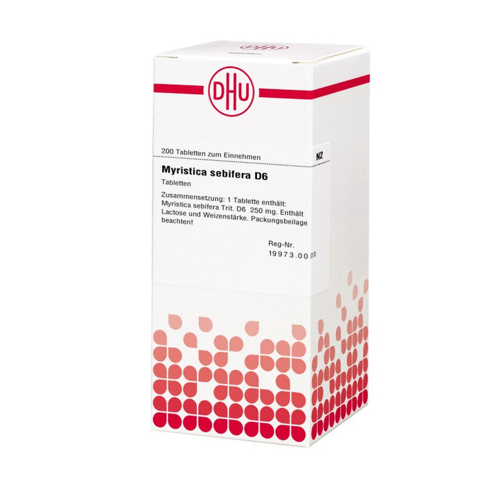 DHU Myristica sebifera D6 Tabletten, 200 St. Tabletten