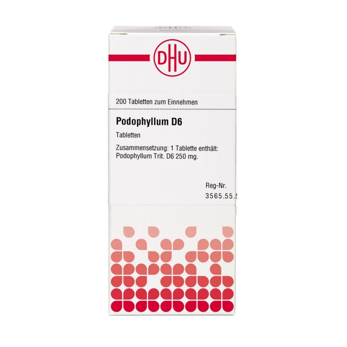 DHU Podophyllum D6 Tabletten, 200 St. Tabletten