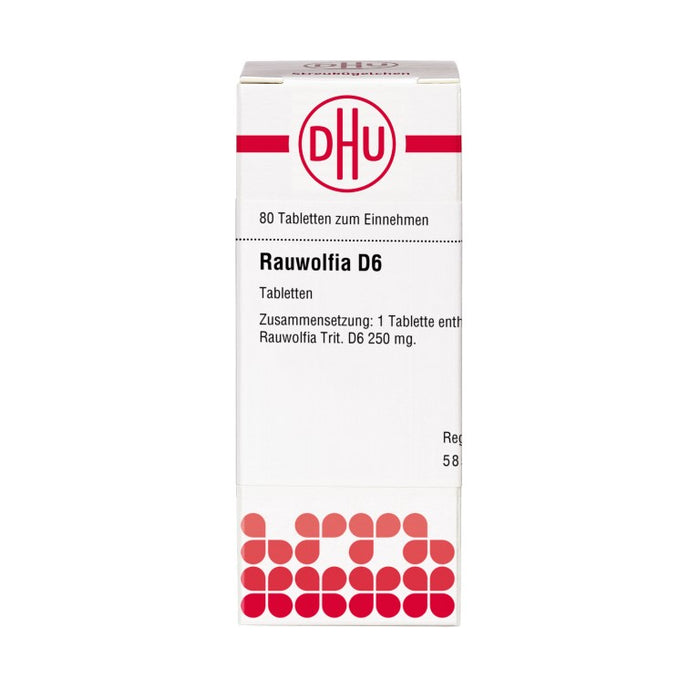 DHU Rauwolfia D 6 Tabletten, 80 pc Tablettes