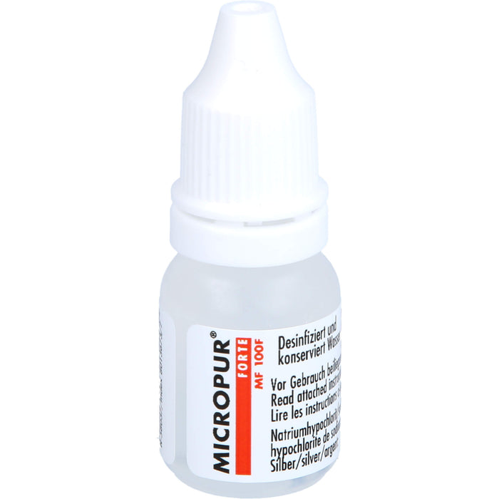 MICROPUR forte MF 100F Lösung desinfiziert und konserviert Trinkwasser, 10 ml Solution