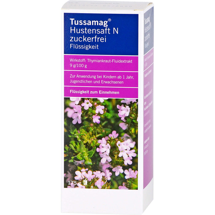 Tussamag Hustensaft N zuckerfrei, 175 g Solution