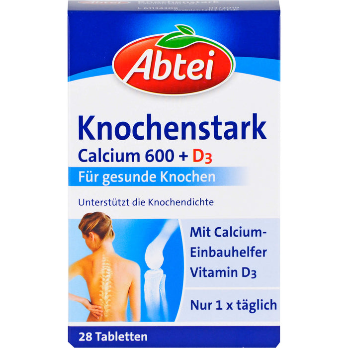 Abtei Knochenstark Calcium 600 + D3 Tabletten, 28 pc Tablettes