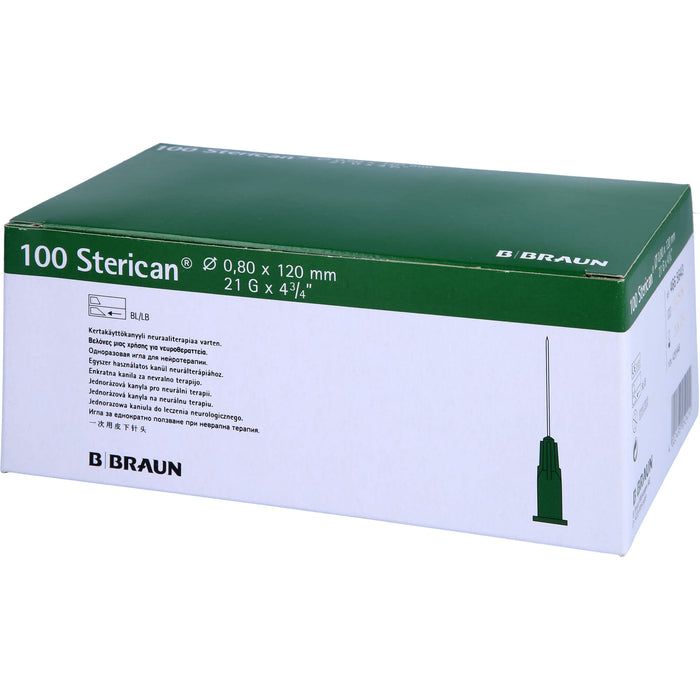 Sterican Knülen 21Gx4 4/5 0,8x120mm, 100 St KAN