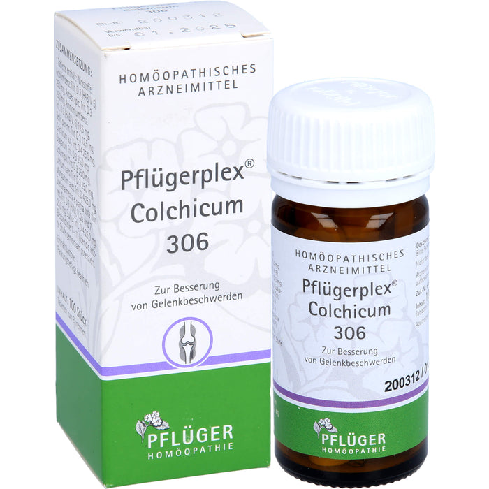 Pflügerplex Colchicum 306 Tabletten zur Besserung von Gelenkbeschwerden, 100 pcs. Tablets