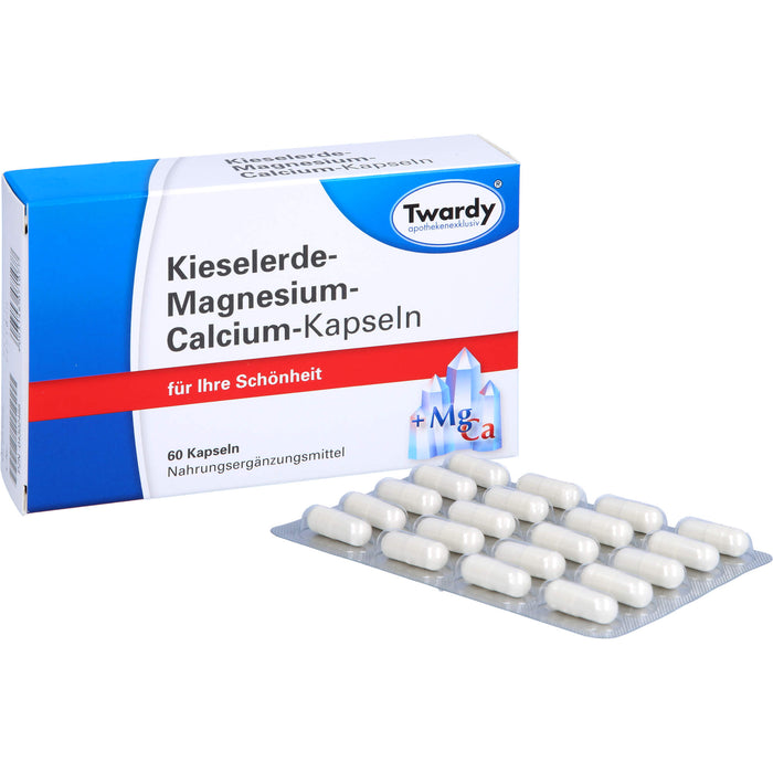 Twardy Kieselerde-Magnesium-Calcium-Kapseln für Ihre Schönheit, 60 pc Capsules