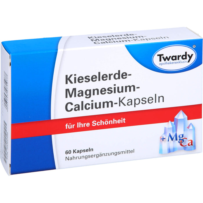 Twardy Kieselerde-Magnesium-Calcium-Kapseln für Ihre Schönheit, 60 pc Capsules