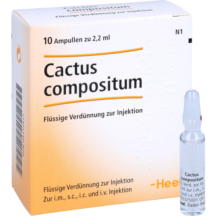 Cactus compositum flüssige Verdünnung, 10 pc Ampoules