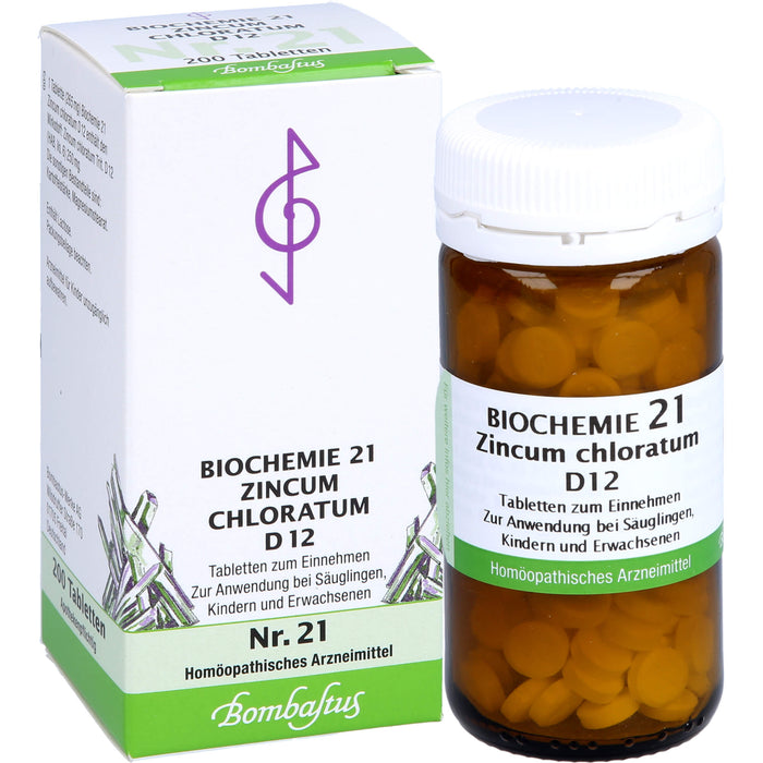 Biochemie 21 Zincum chloratum Bombastus D12 Tbl., 200 St TAB