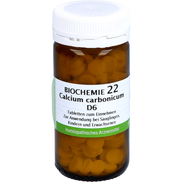 Biochemie 22 Calcium carbonicum Bombastus D6 Tbl., 200 St TAB