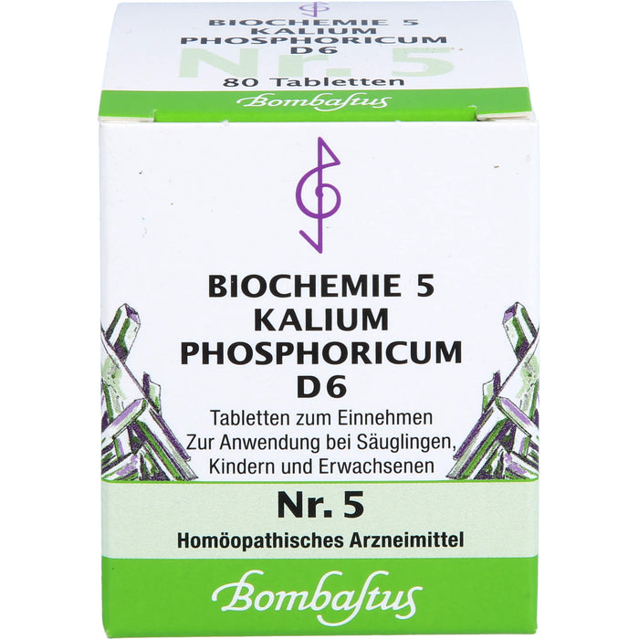 Biochemie 5 Kalium phosphoricum Bombastus D6 Tbl., 80 St TAB