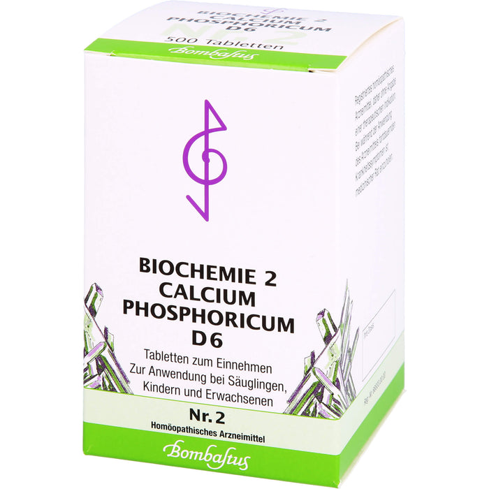 Biochemie 2 Calcium phosphoricum Bomastus D6 Tbl., 500 St TAB