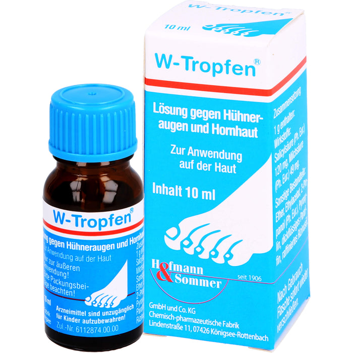 W-Tropfen gegen Hühneraugen und Hornhaut, 10 ml Solution