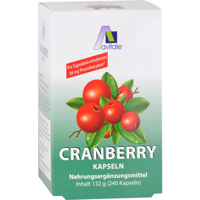 Avitale Cranberry Kapseln 400 mg, 240 pc Capsules