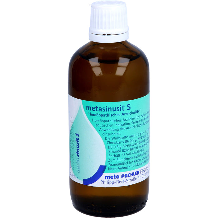 metasinusit S Tropfen, 100 ml MIS