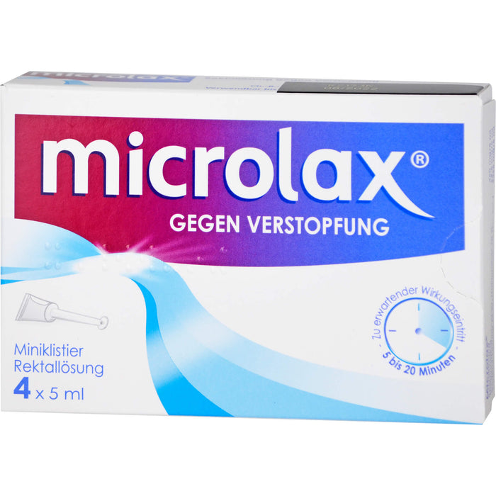 microlax Miniklistier Rektallösung Reimport EMRAmed, 4 St. Klistiere