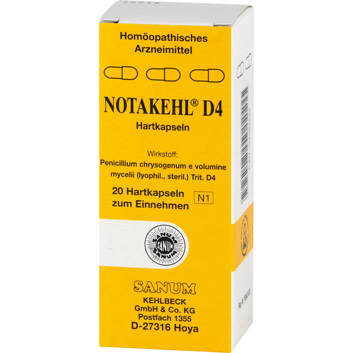 Notakehl D4 Kapseln, 20 pcs. Capsules