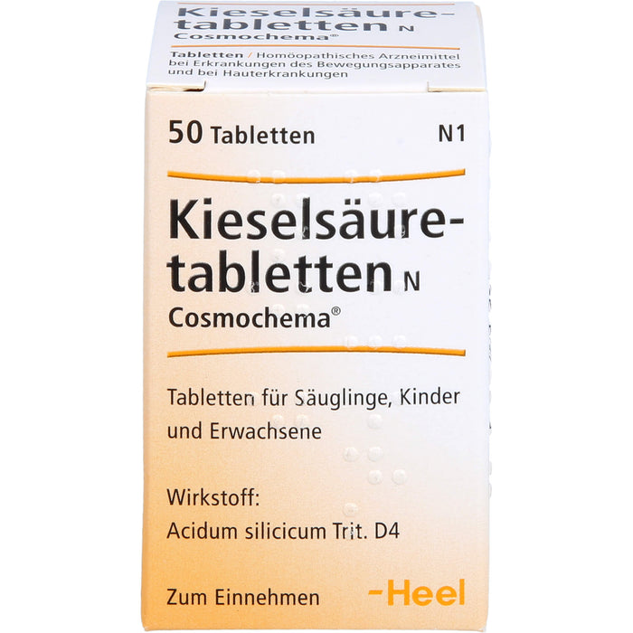 Kieselsäuretabletten N Cosmochema Tabletten, 50 pc Tablettes